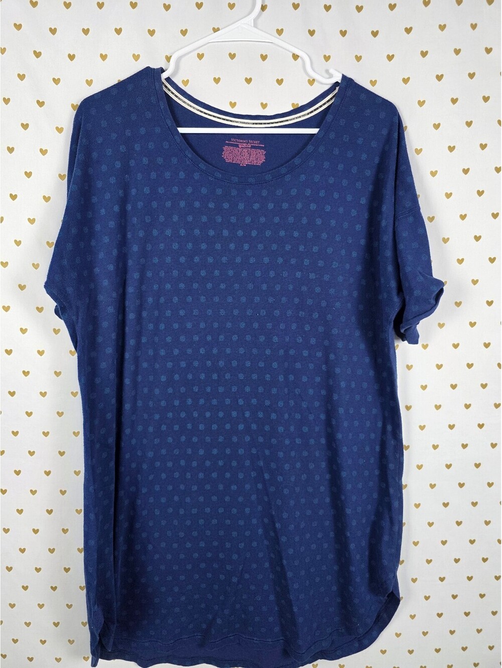 Victorias Secret Soft Polka Dot Sleep Shirt Nightgown Pajama PJ MEDIUM